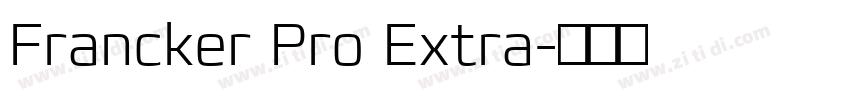 Francker Pro Extra字体转换